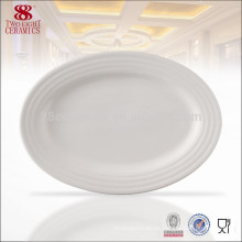 Vajilla del restaurante usado al por mayor, placa blanca de China, placas de cena usadas hotel